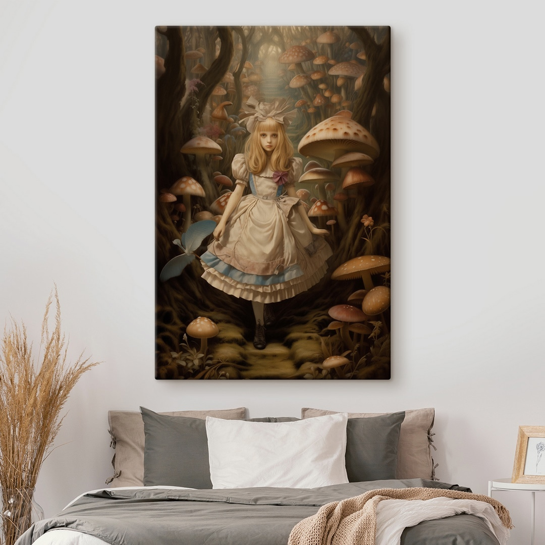 Bambina tra i funghi — ambiente 1