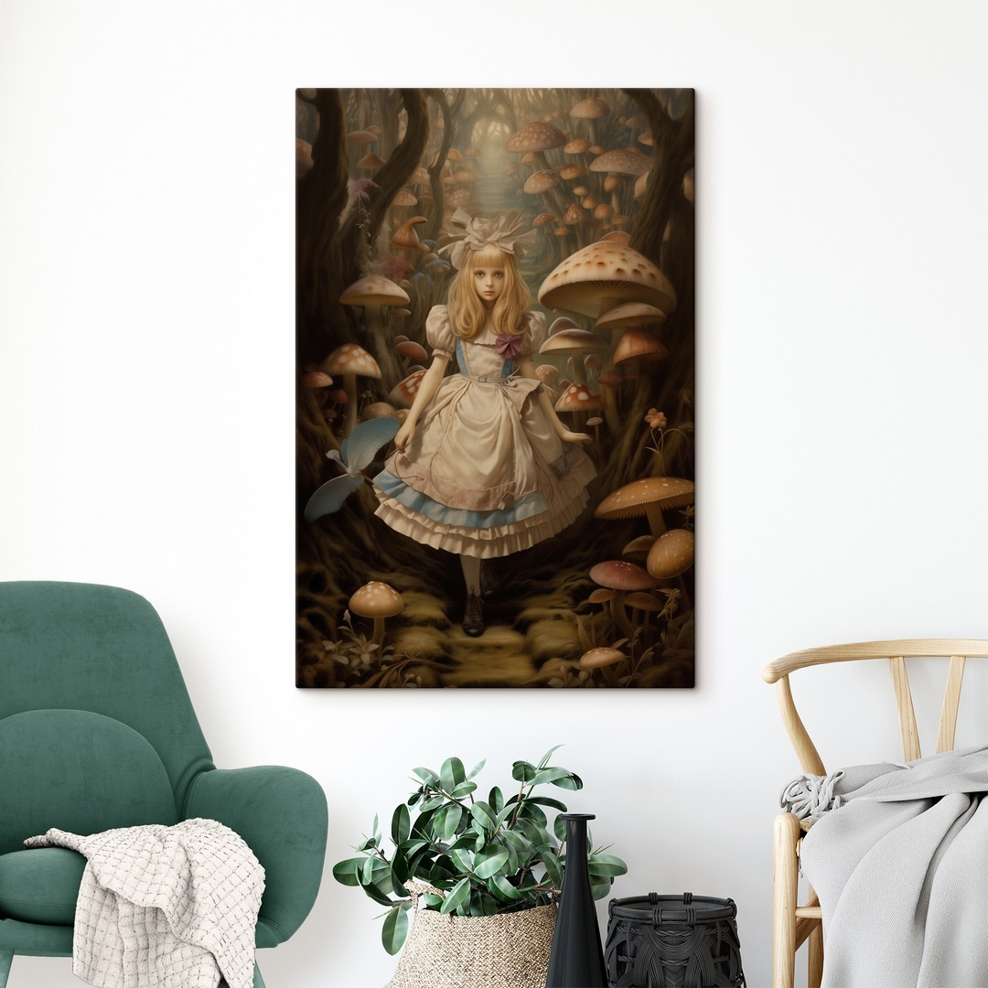 Bambina tra i funghi — ambiente 2