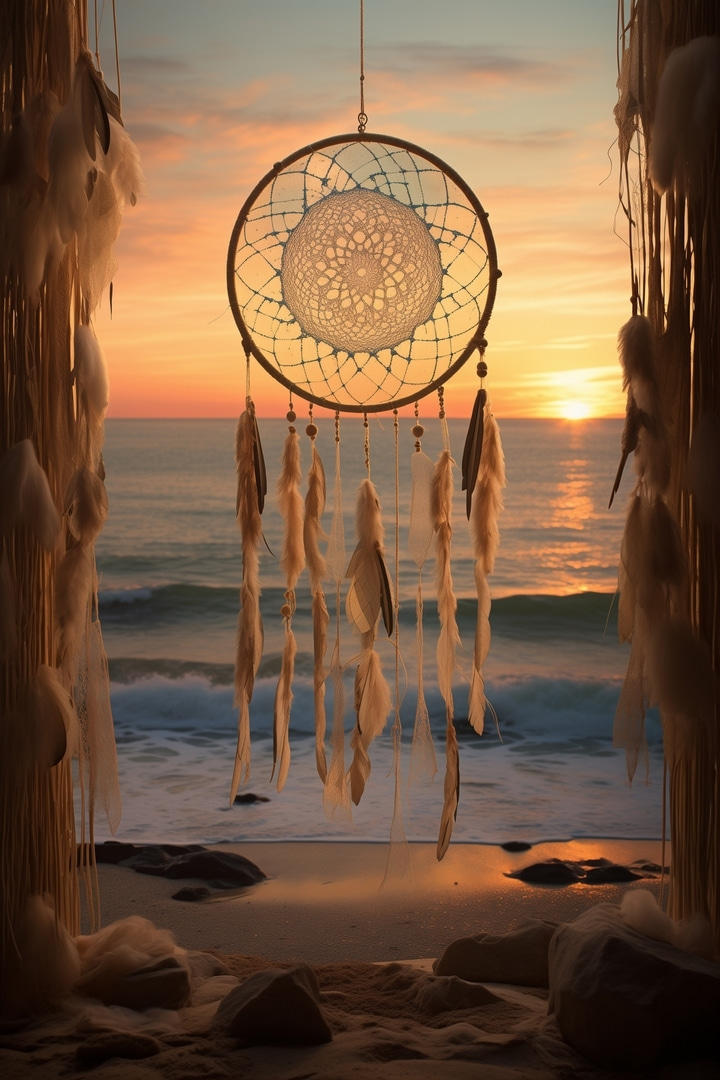 Acchiappasogni sul mare — design completo
