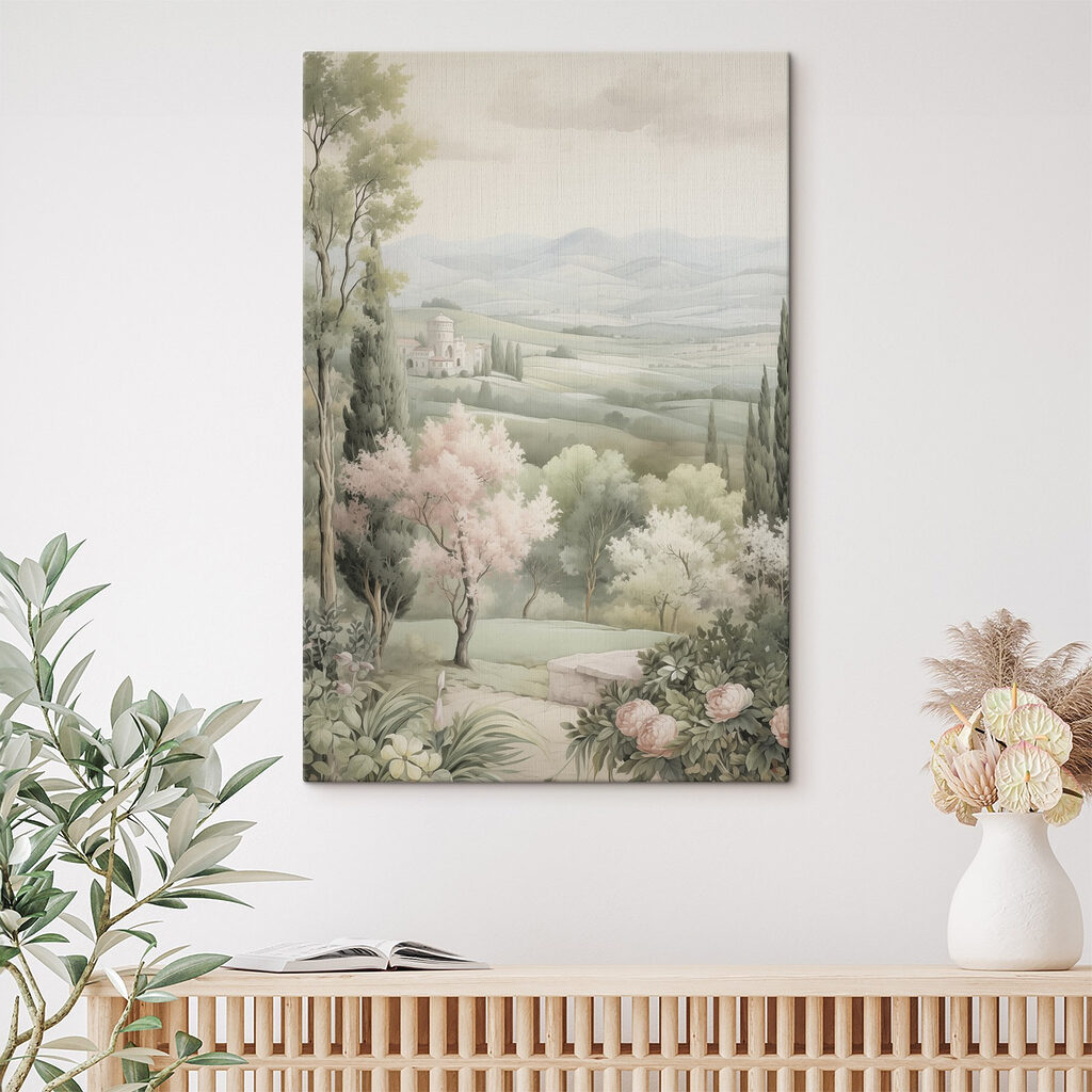 Alberi fioriti sulla valle — ambiente 1