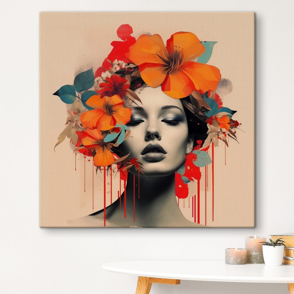 Corona di fiori arancioni — ambiente 1