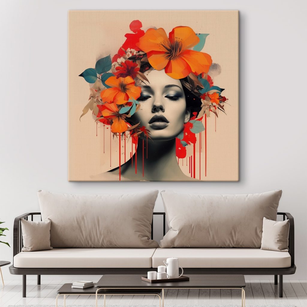 Corona di fiori arancioni — ambiente 2