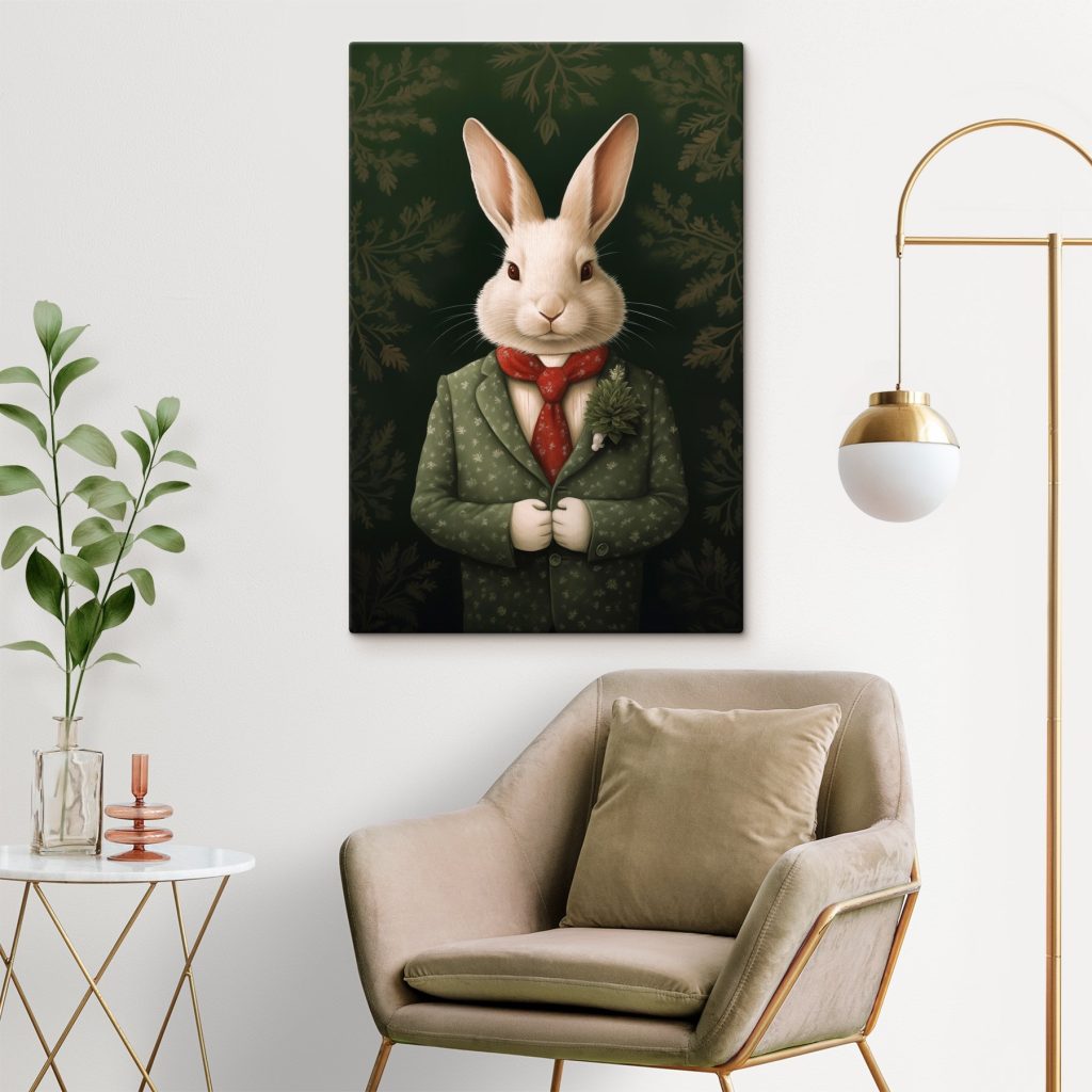 Coniglio in abito verde — ambiente 2