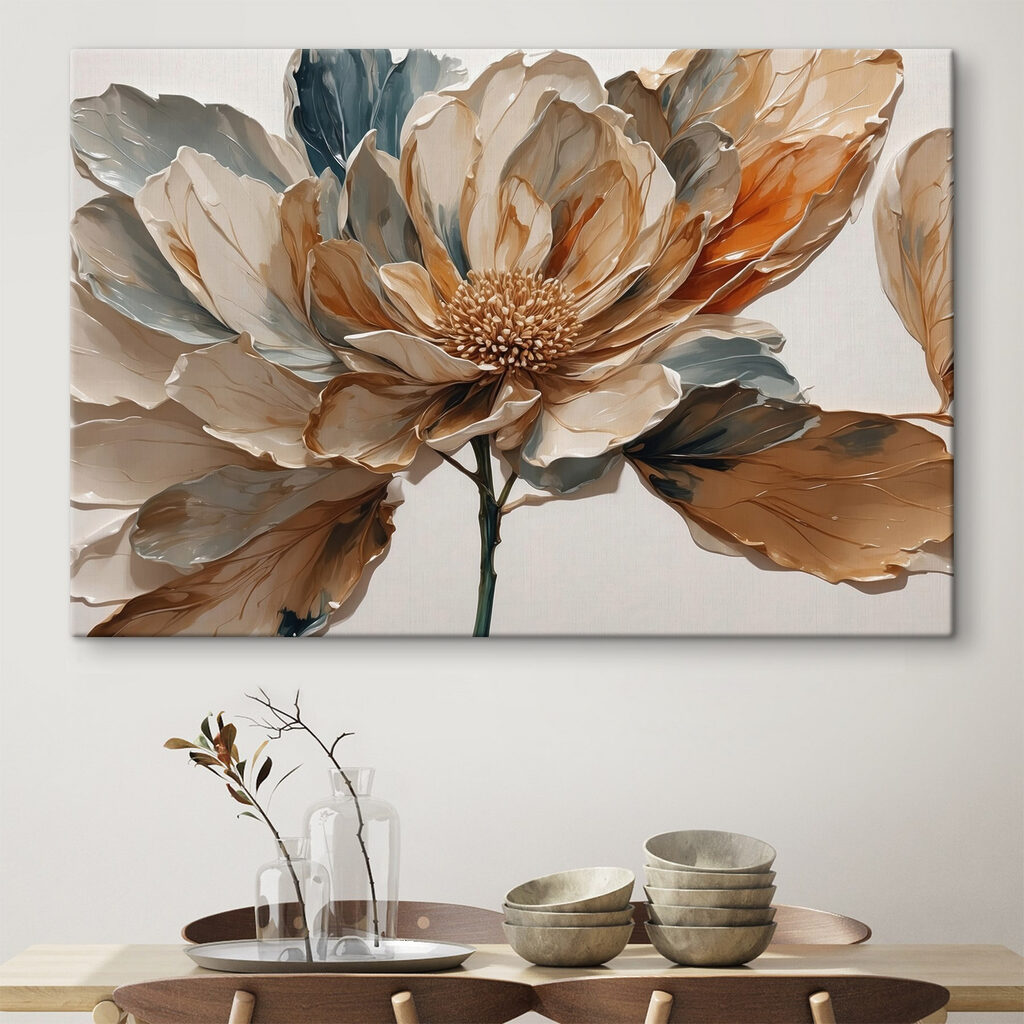 Fiore in toni terrosi — ambiente 4