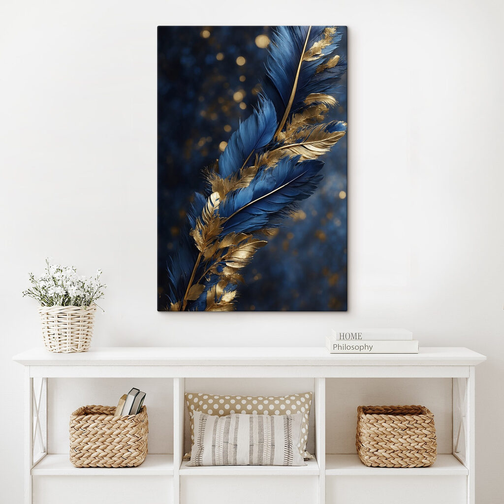 Piume blu e oro — ambiente 5