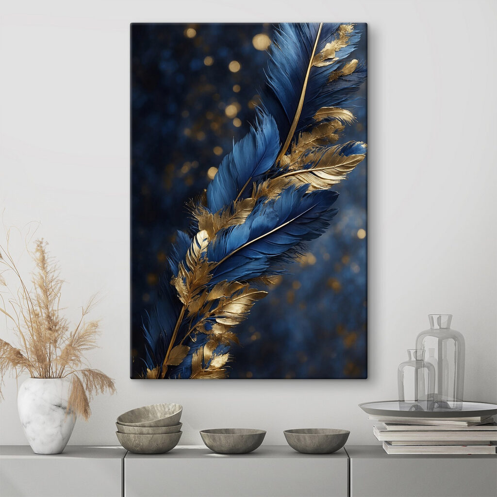 Piume blu e oro — ambiente 4