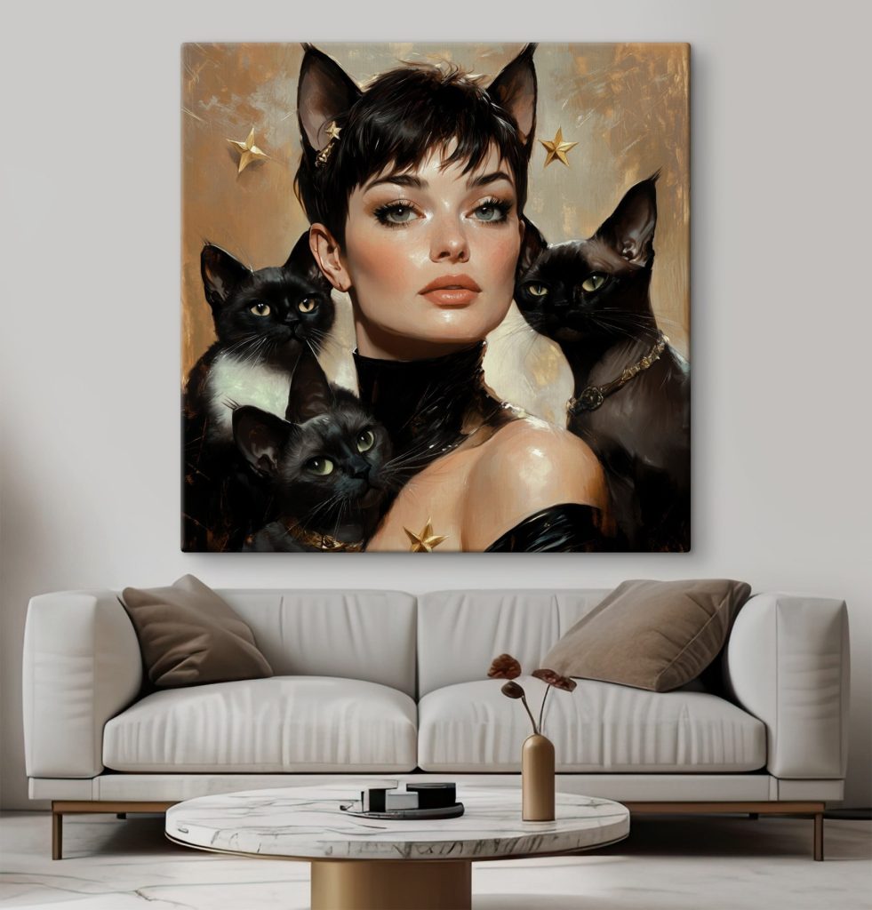Ritratto con gatti neri — ambiente 2
