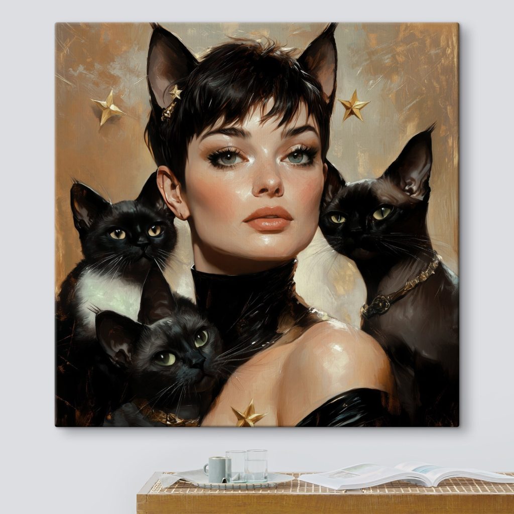 Ritratto con gatti neri — ambiente 3