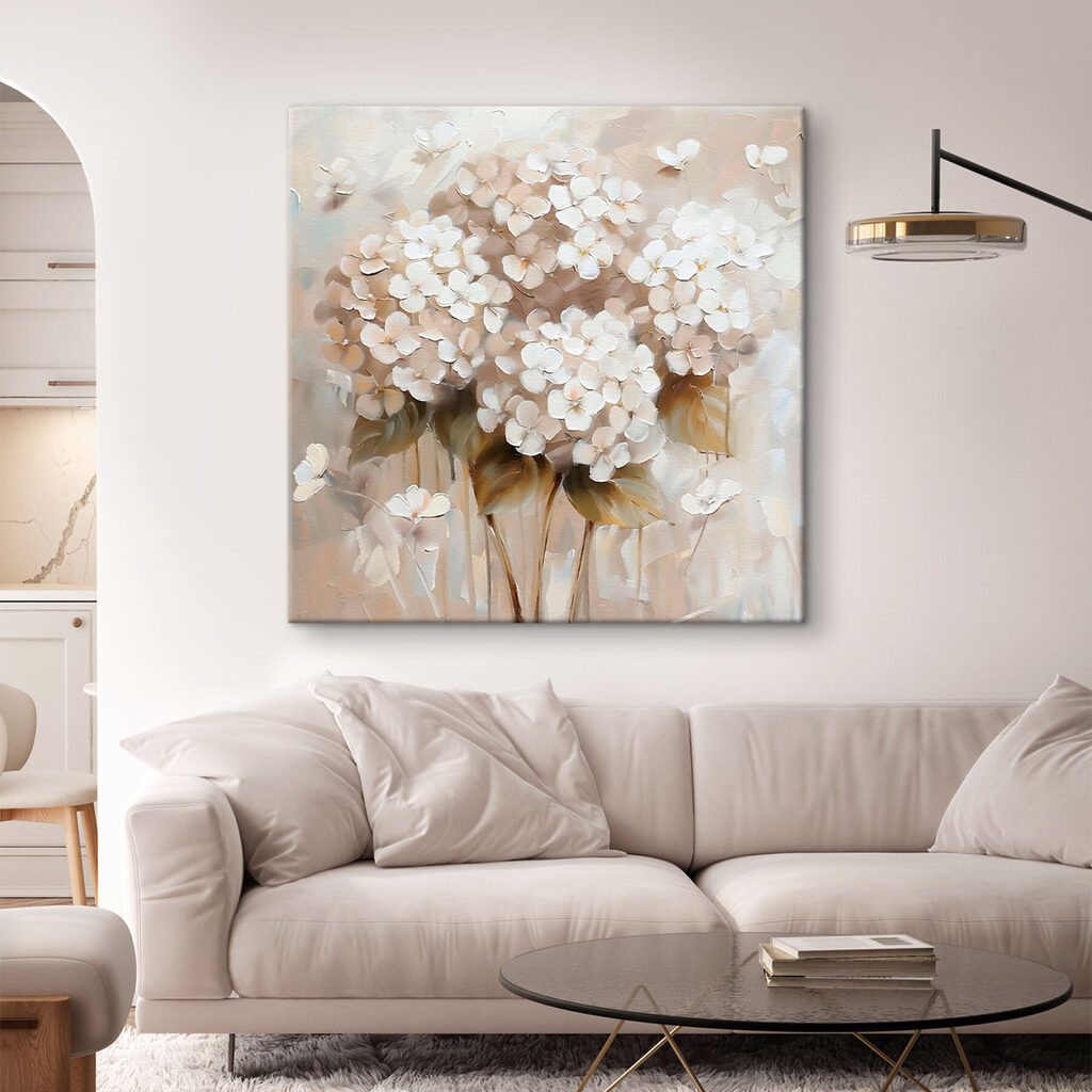 Ortensie color avorio — ambiente 1