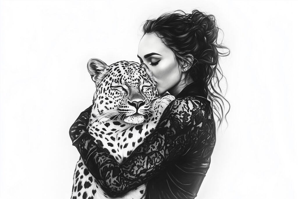 Abbraccio con un leopardo — design completo