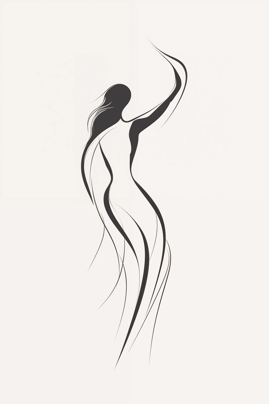 Danza in linee nere — design completo