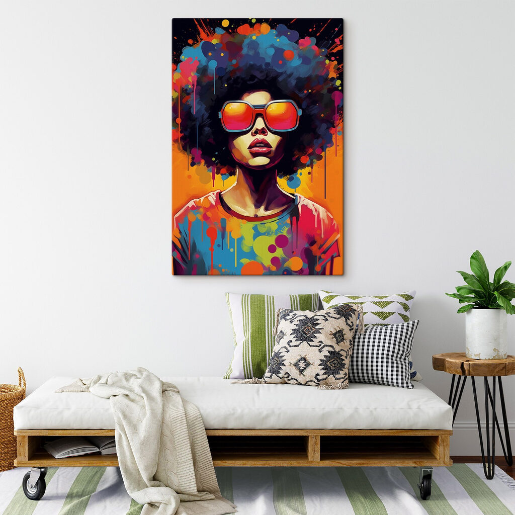 Ritratto pop colorato — ambiente 1