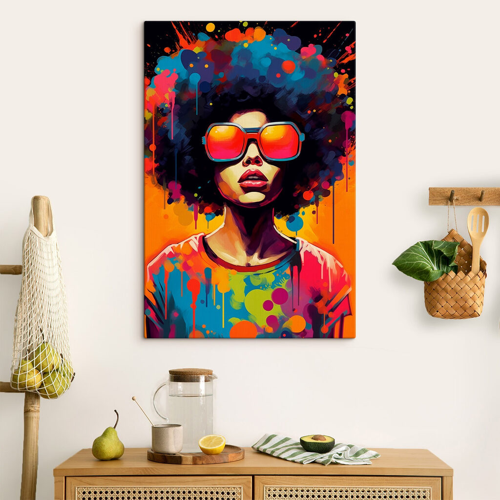 Ritratto pop colorato — ambiente 2
