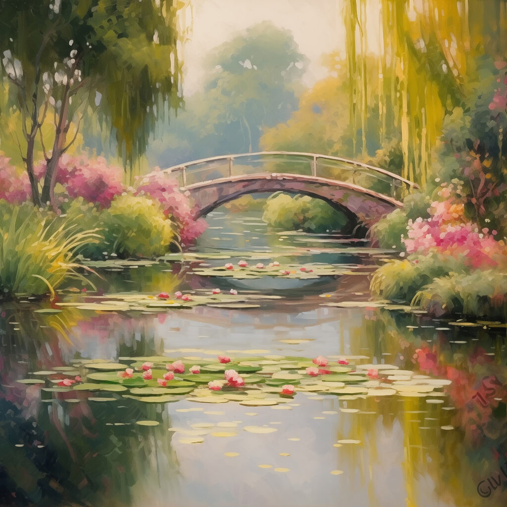 Ponte tra le ninfee — design completo