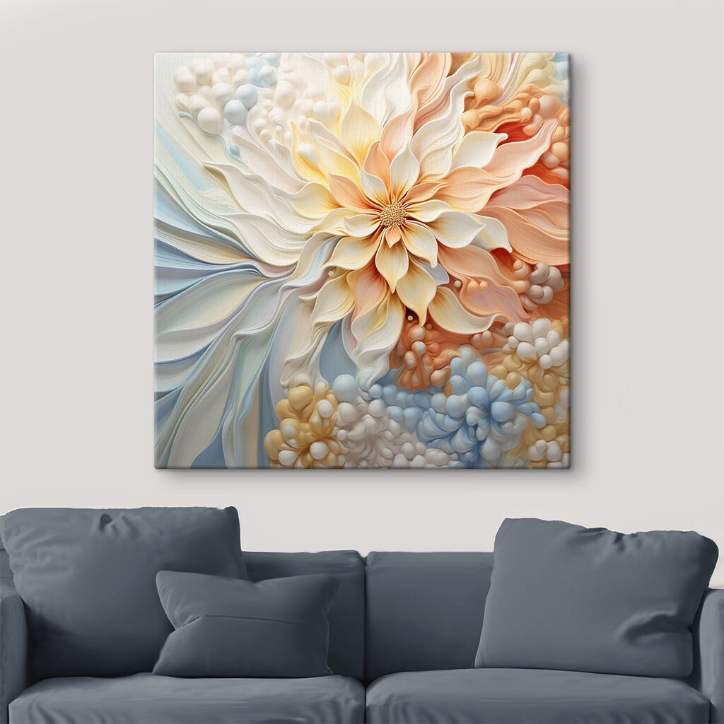 Fiore in toni pastello — ambiente 1
