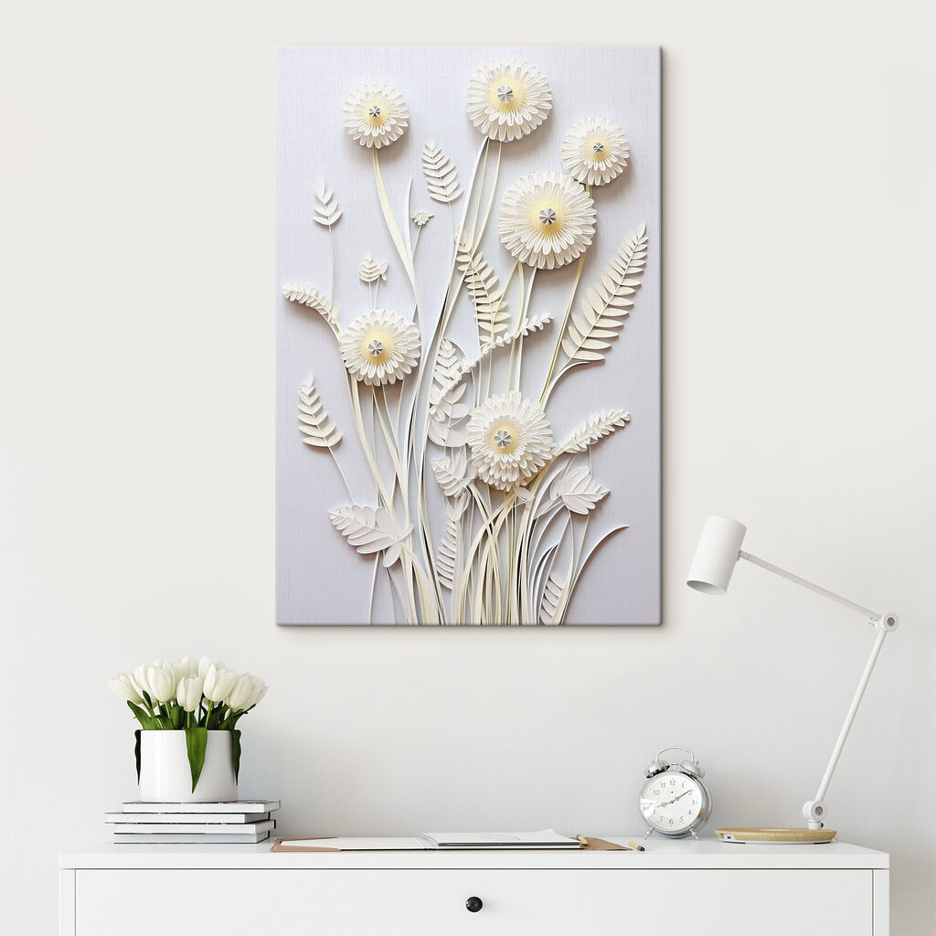 Fiori bianchi e felci — ambiente 1