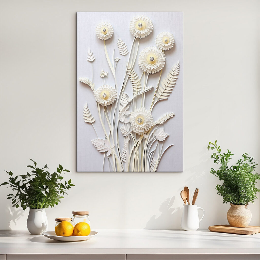 Fiori bianchi e felci — ambiente 2