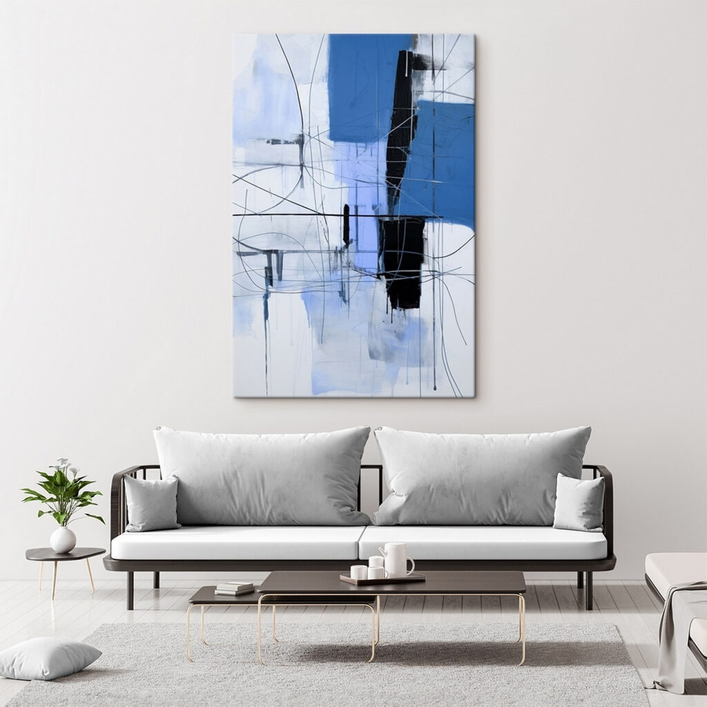 Blu e linee nere — ambiente 1