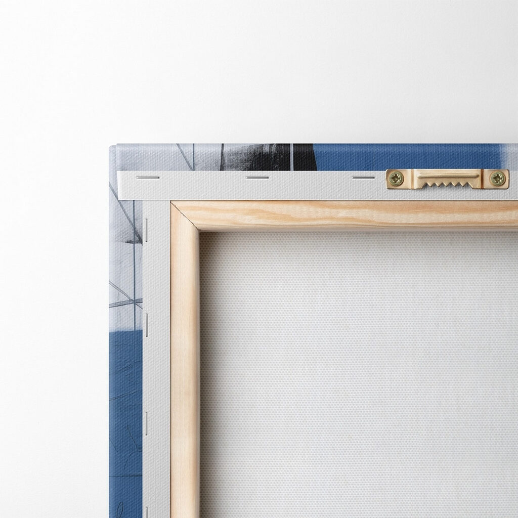 Blu e linee nere — retro