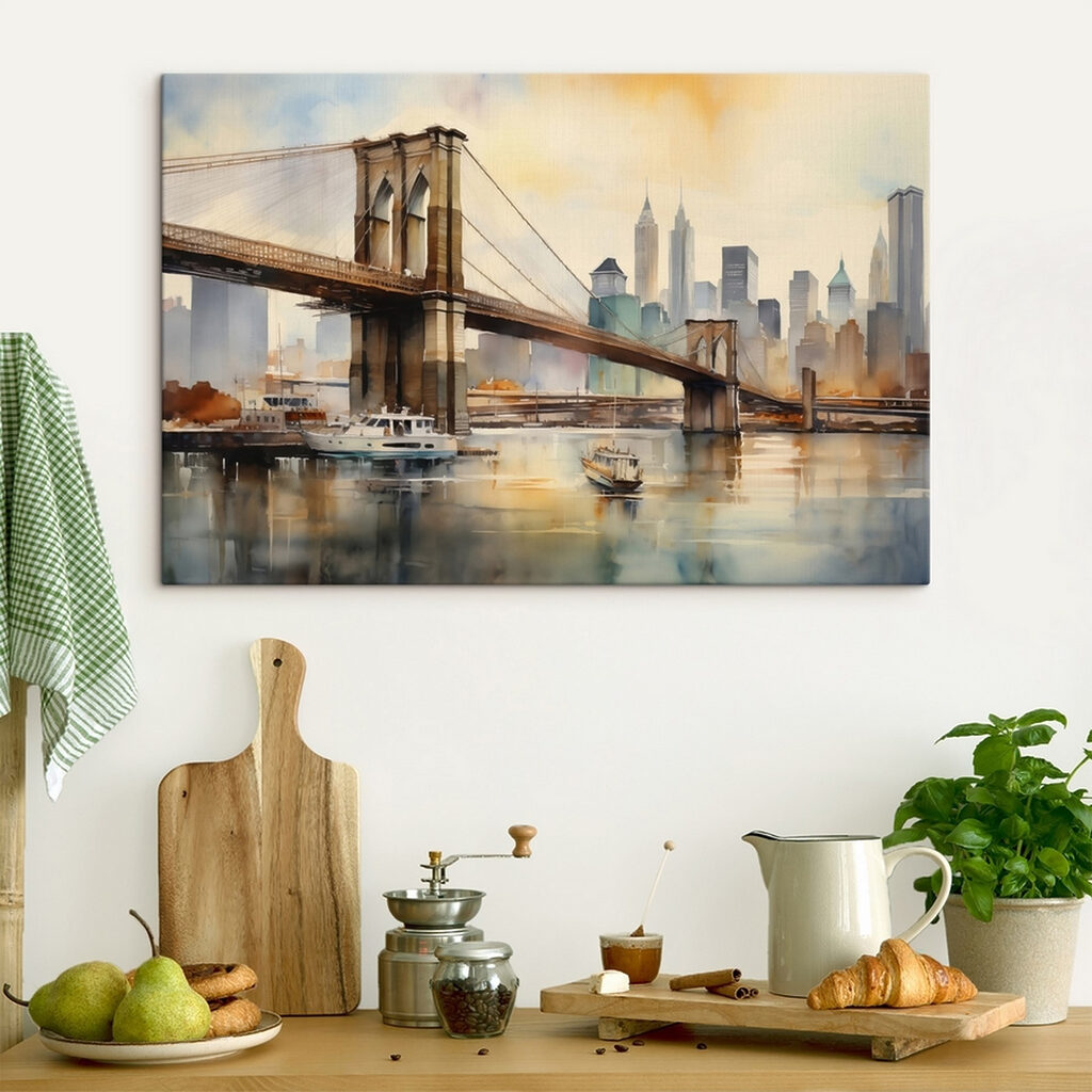 Ponte di Brooklyn in un ambiente