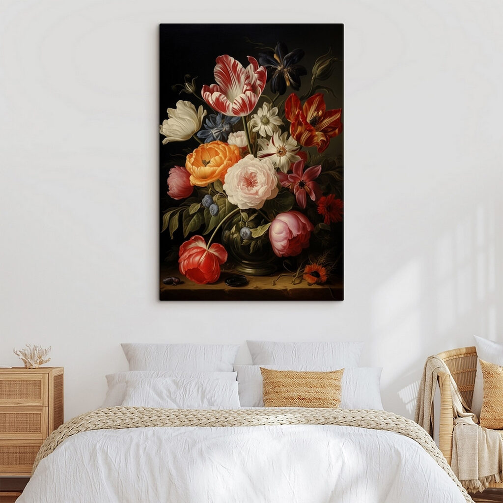 Bouquet su sfondo scuro — ambiente 2