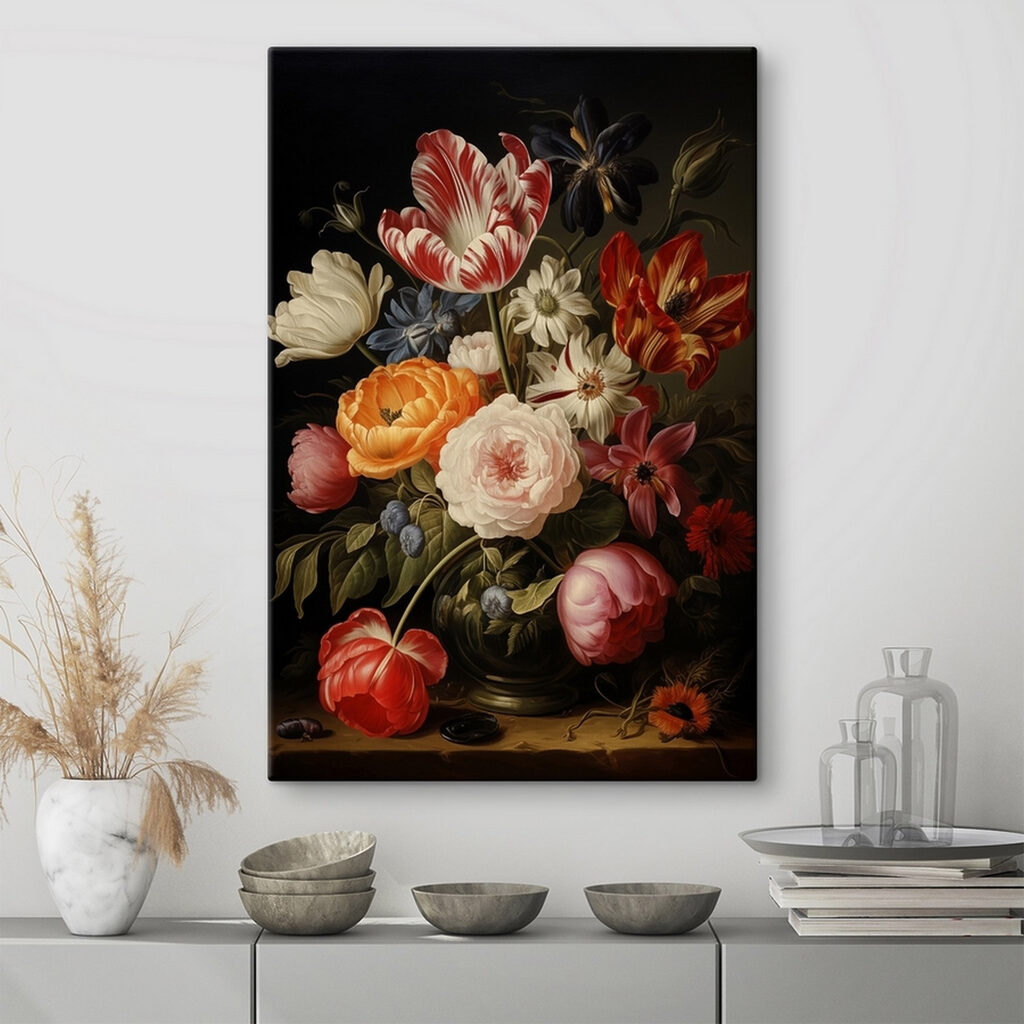 Bouquet su sfondo scuro — ambiente 1