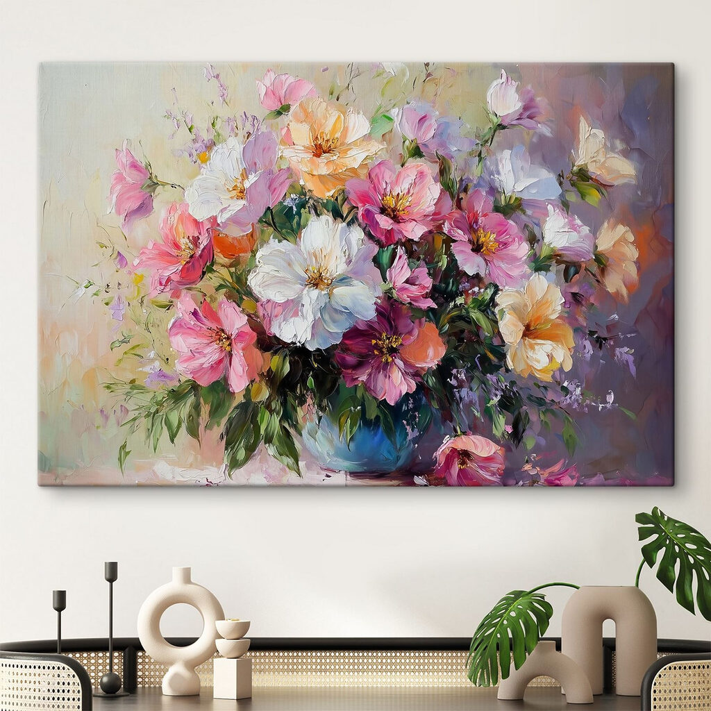 Bouquet di colori festosi in un ambiente
