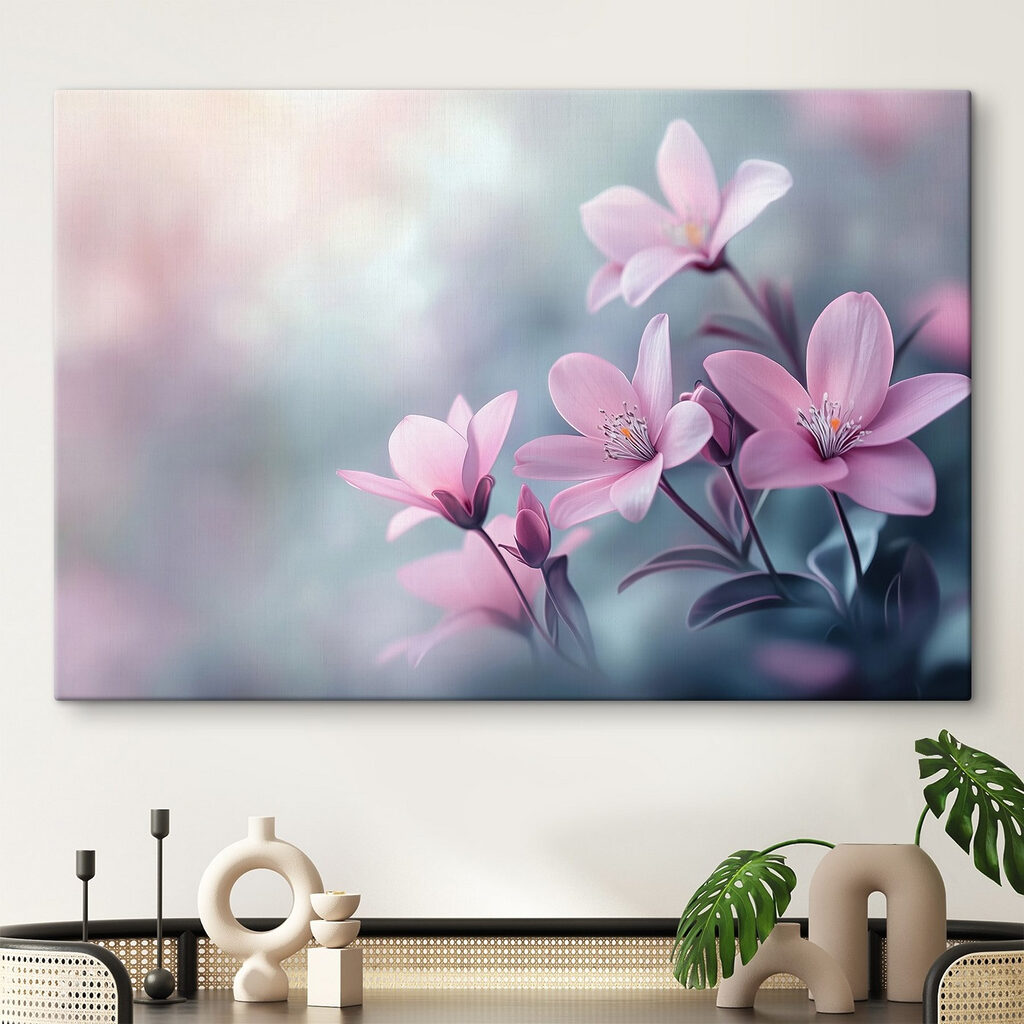 Fiori rosa controluce — ambiente 1