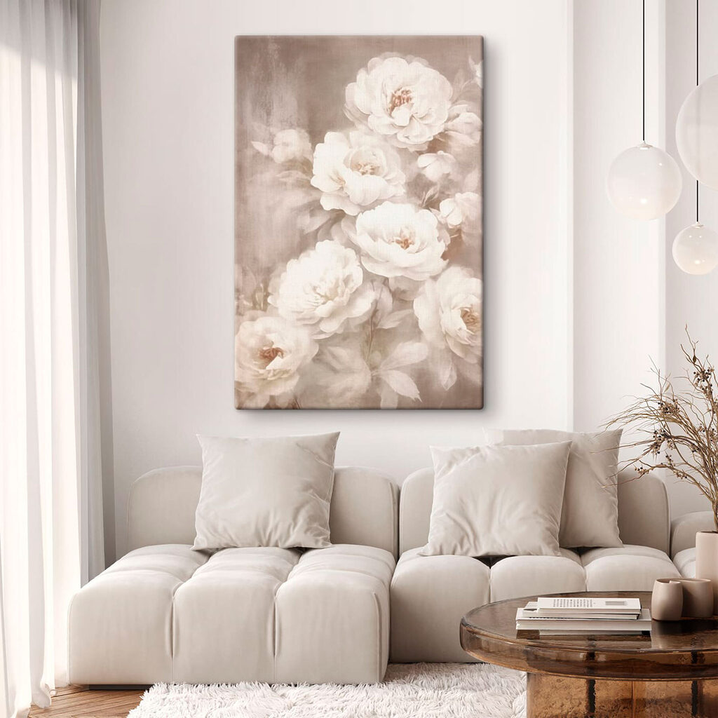 Rose bianche velate — ambiente 1