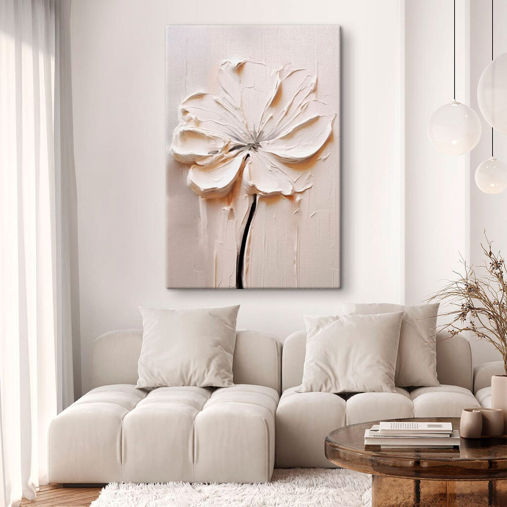 Fiore bianco su stelo — ambiente 1