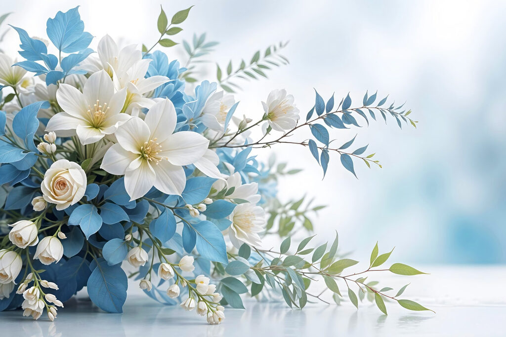 Fiori in un ventaglio — design completo