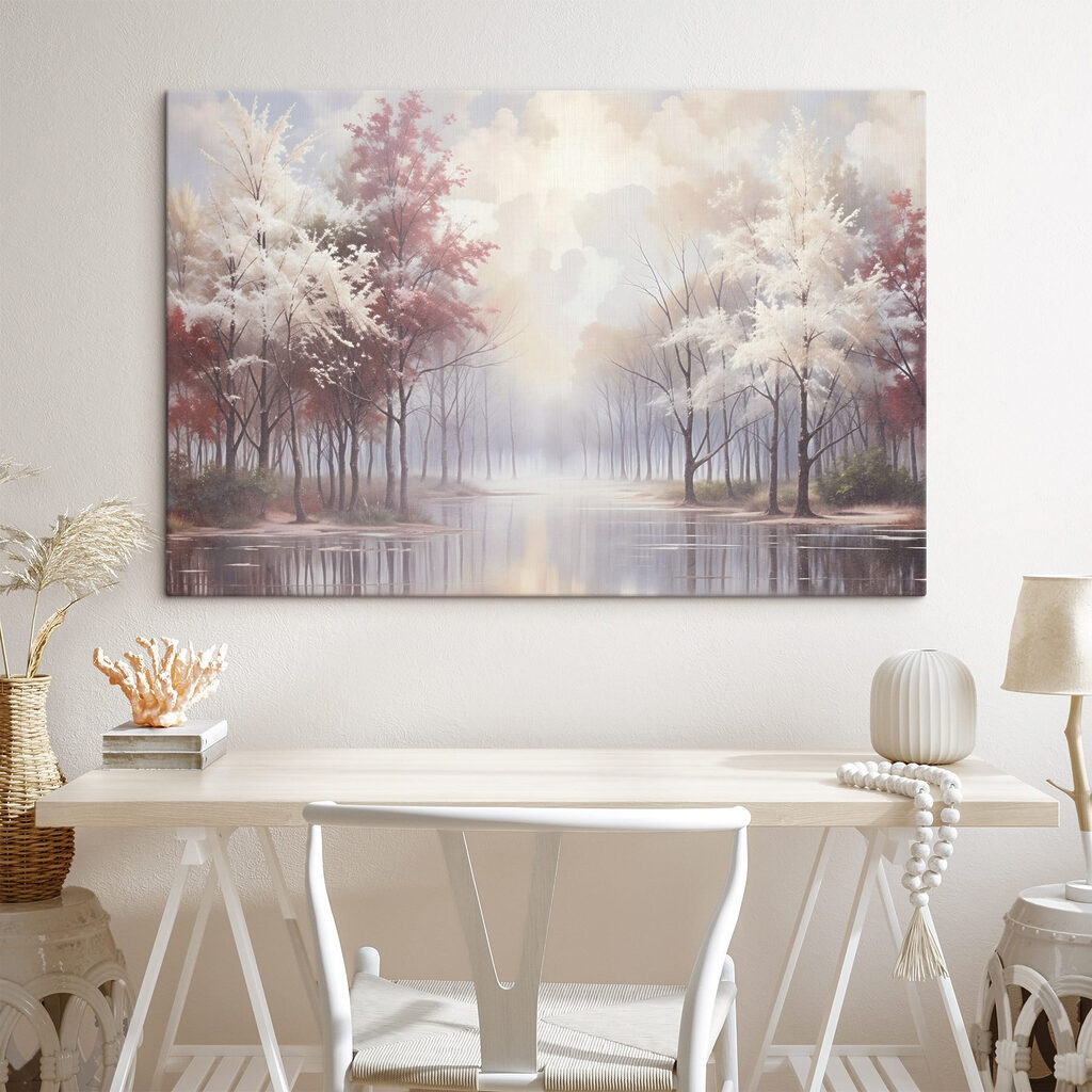 Viale di alberi rosa — ambiente 1