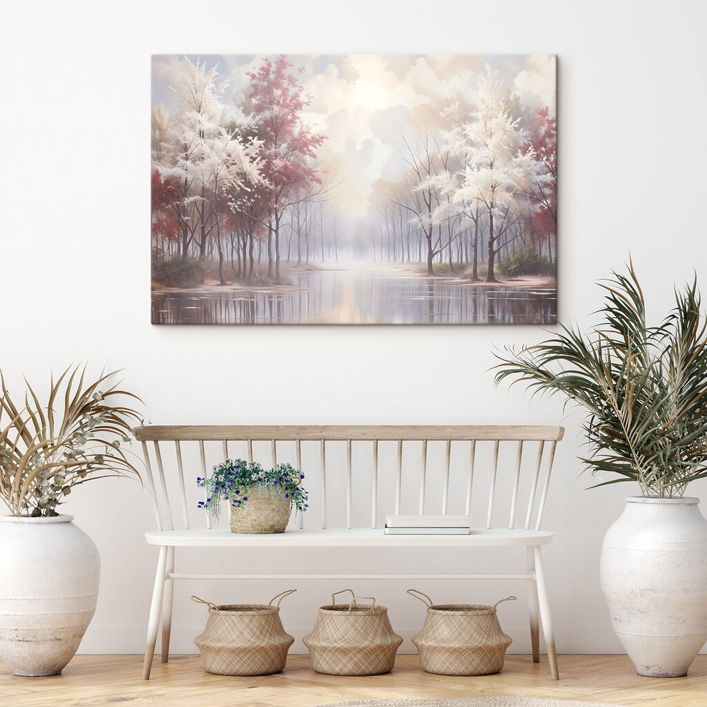 Viale di alberi rosa — ambiente 2