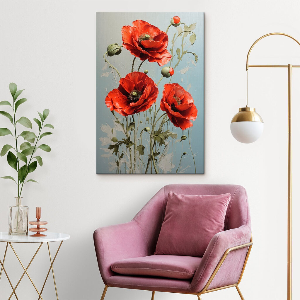 Papaveri in rosso arancio — ambiente 2