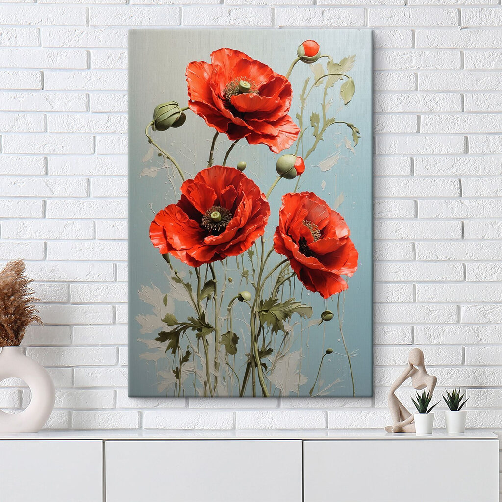 Papaveri in rosso arancio — ambiente 3