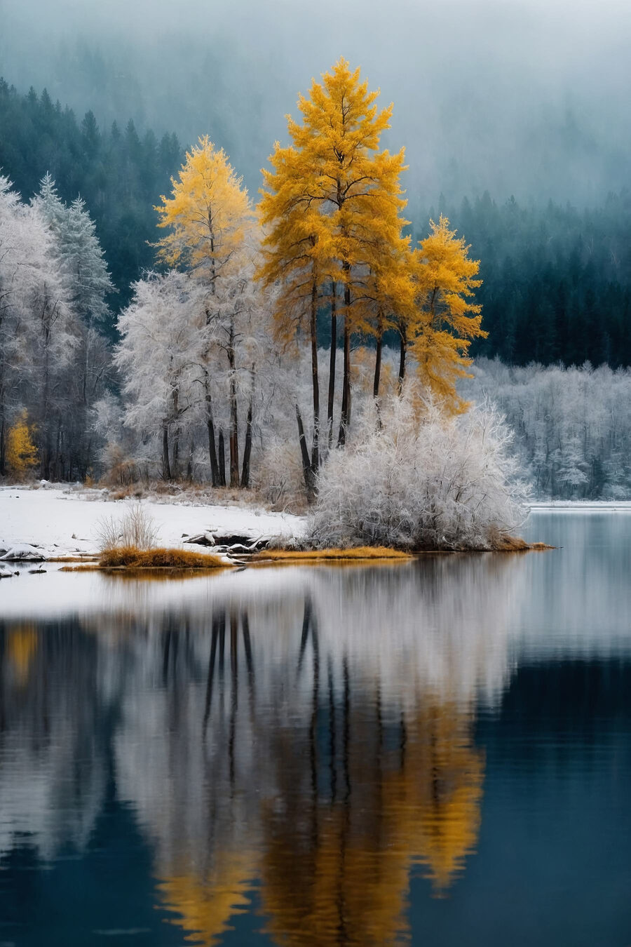 Alberi gialli e betulle — design completo