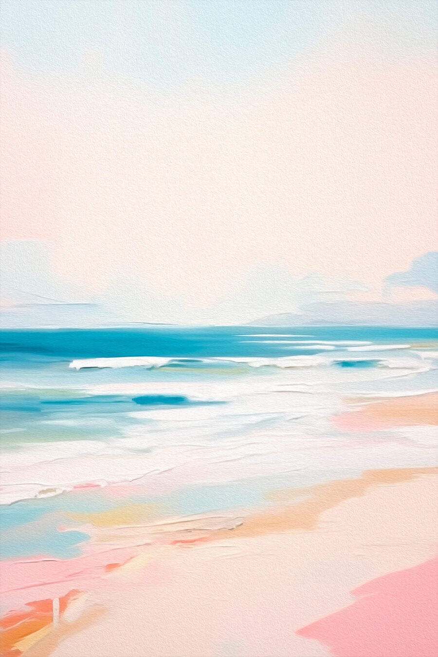 Spiaggia pastello — design completo