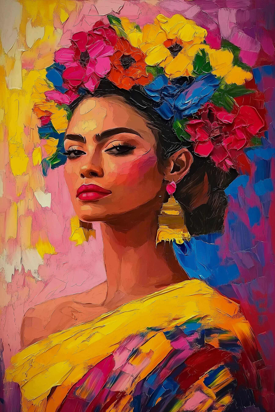 Corona di fiori — design completo