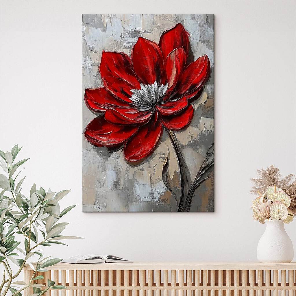 Fiore rosso a tratto — ambiente 1
