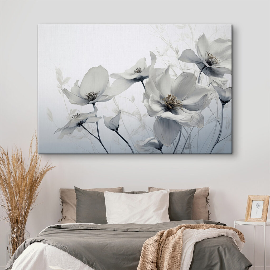 Fiori in grigio tenue — ambiente 1