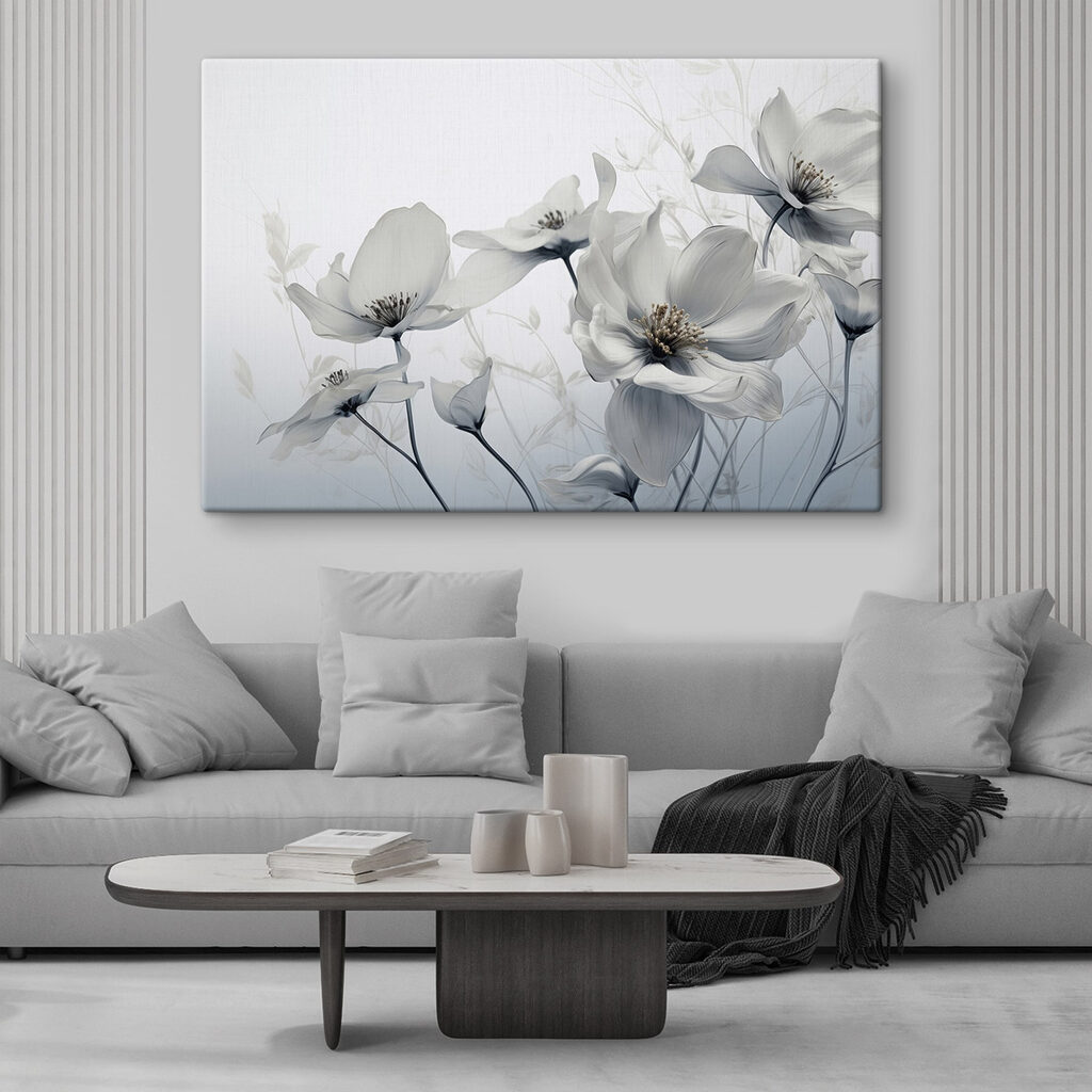 Fiori in grigio tenue — ambiente 2