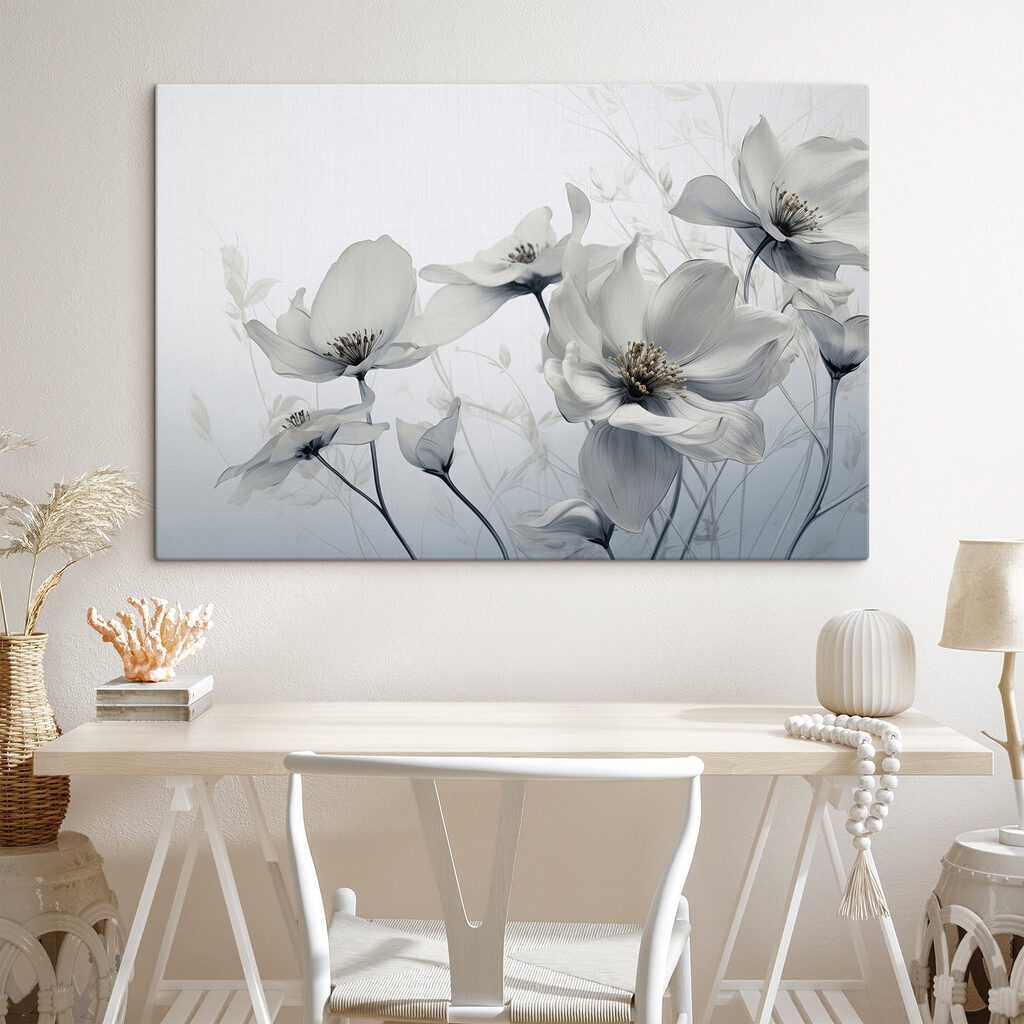 Fiori in grigio tenue — ambiente 3