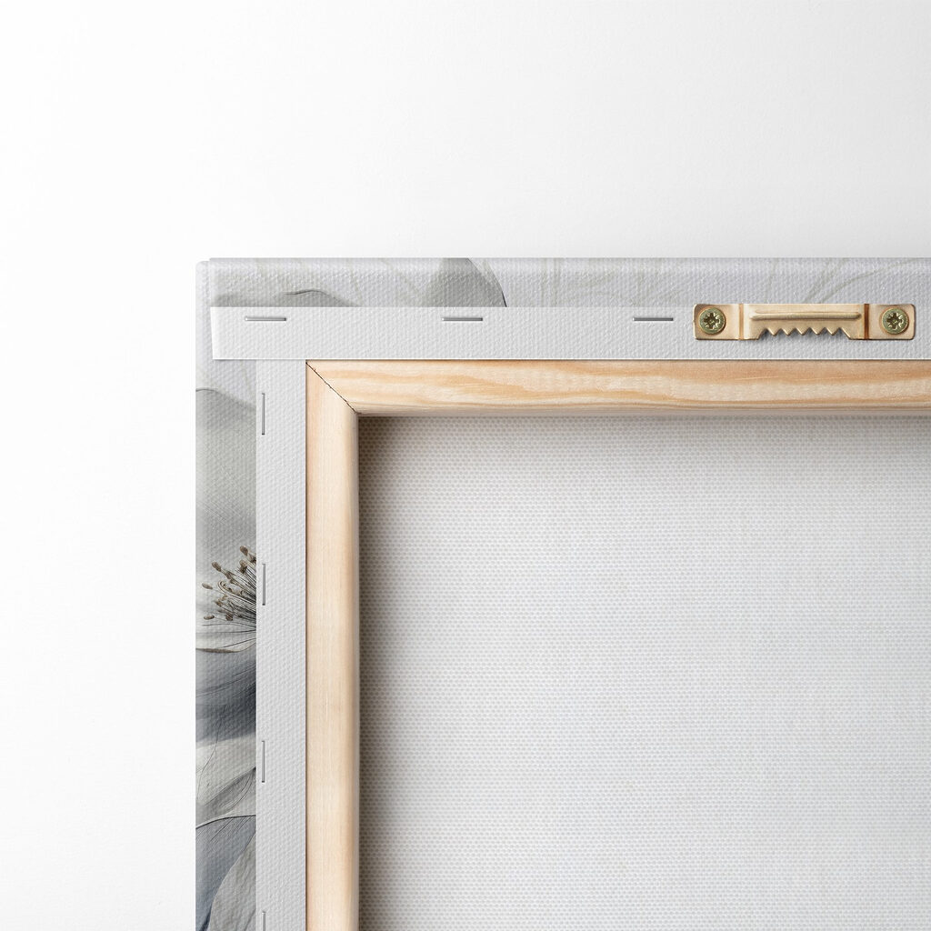 Fiori in grigio tenue — retro