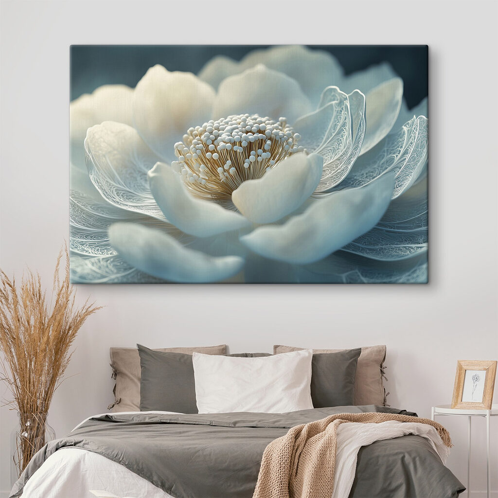 Fiore bianco, nervature sottili — ambiente 2