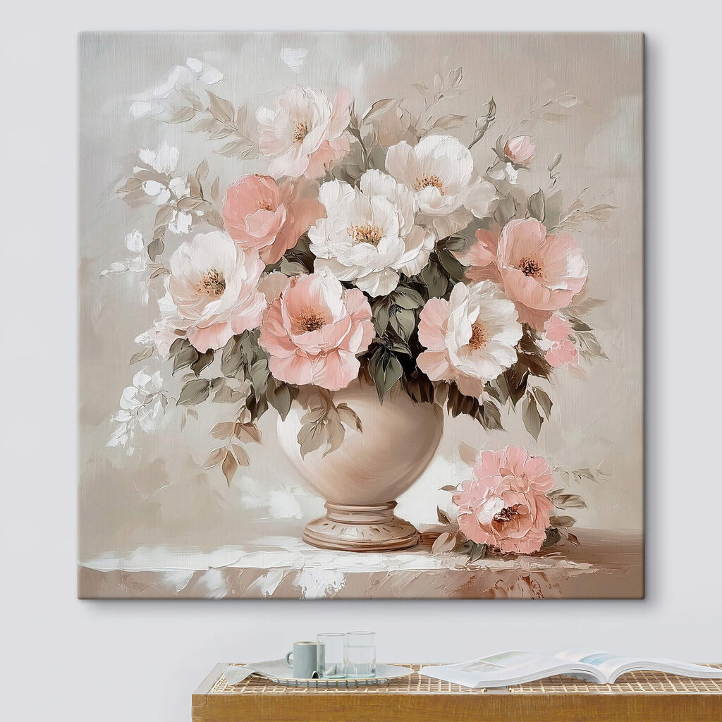 Fiori delicati in vaso in un ambiente