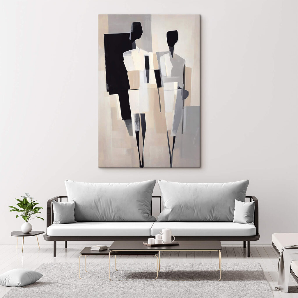 Due figure in avorio — ambiente 2