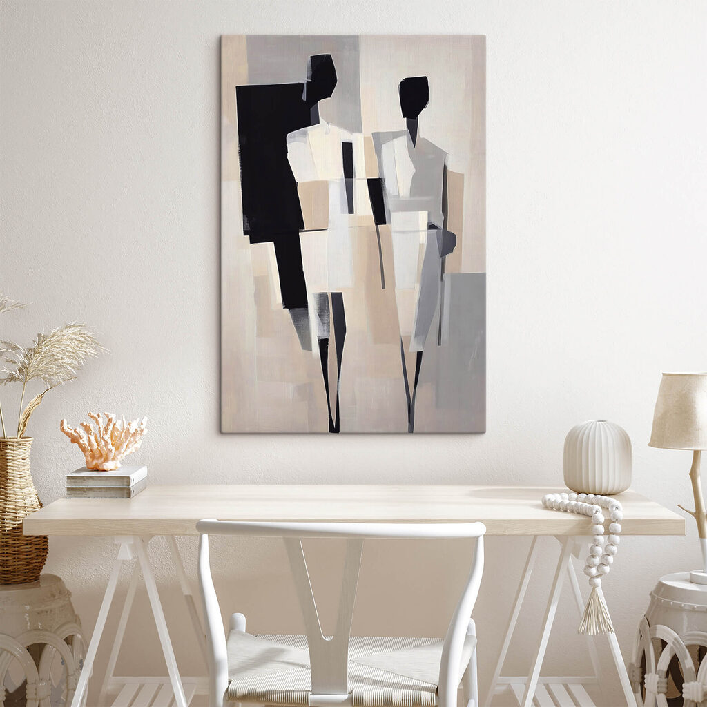 Due figure in avorio — ambiente 3
