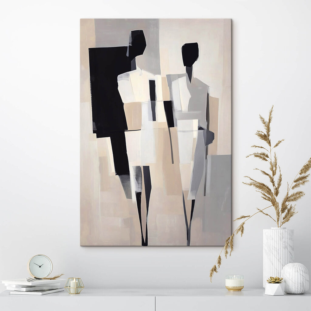 Due figure in avorio — ambiente 1