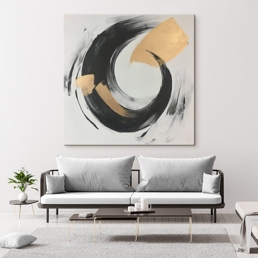 Cerchio nero e oro — ambiente 1