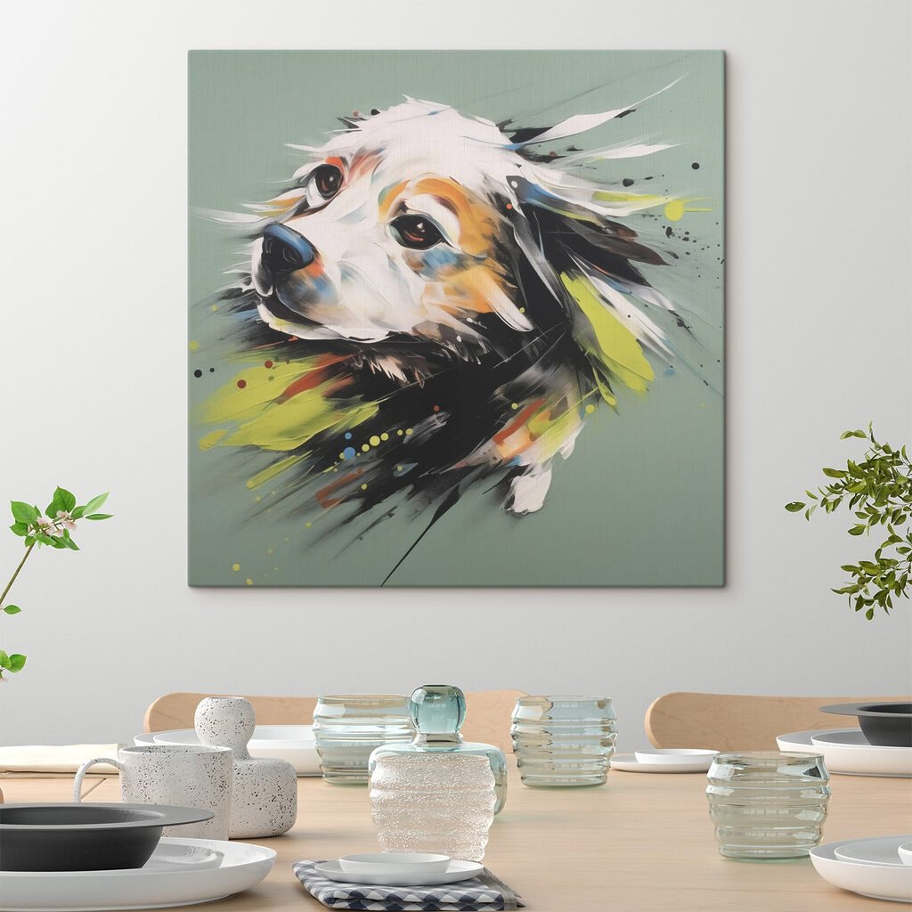Cane tra gli spruzzi — ambiente 2